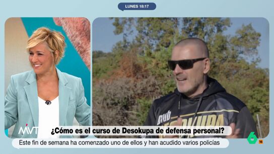 Cristina Pardo y Bea de Vicente analizan en este v&iacute;deo el curso de defensa personal de Desokupa en el que su l&iacute;der, Dani Esteve, aprovechara la jornada para llamar "retrasados" a laSexta. La divertida reacci&oacute;n de la presentadora, en este v&iacute;deo.