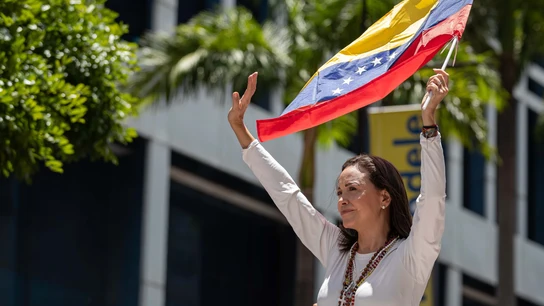 Imagen de archivo de la líder opositora venezolana, María Corina Machado. Imagen de archivo de la líder opositora venezolana, María Corina Machado.