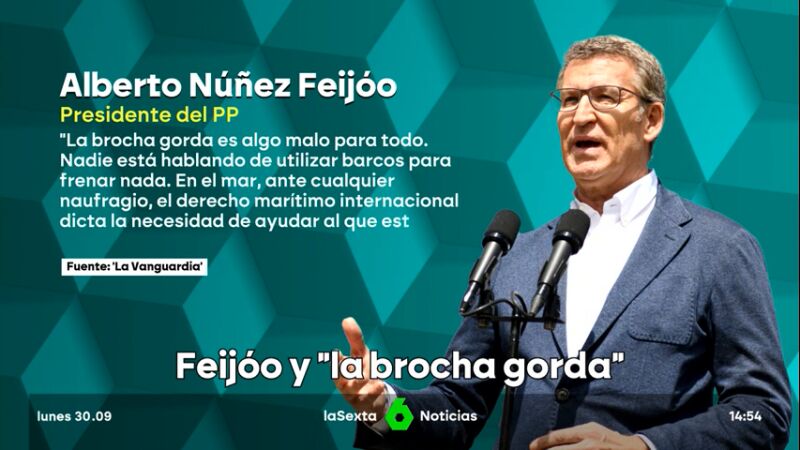 A Feijóo se le atraganta la política migratoria: modera su discurso y censura la idea de Tellado de sacar al Ejército