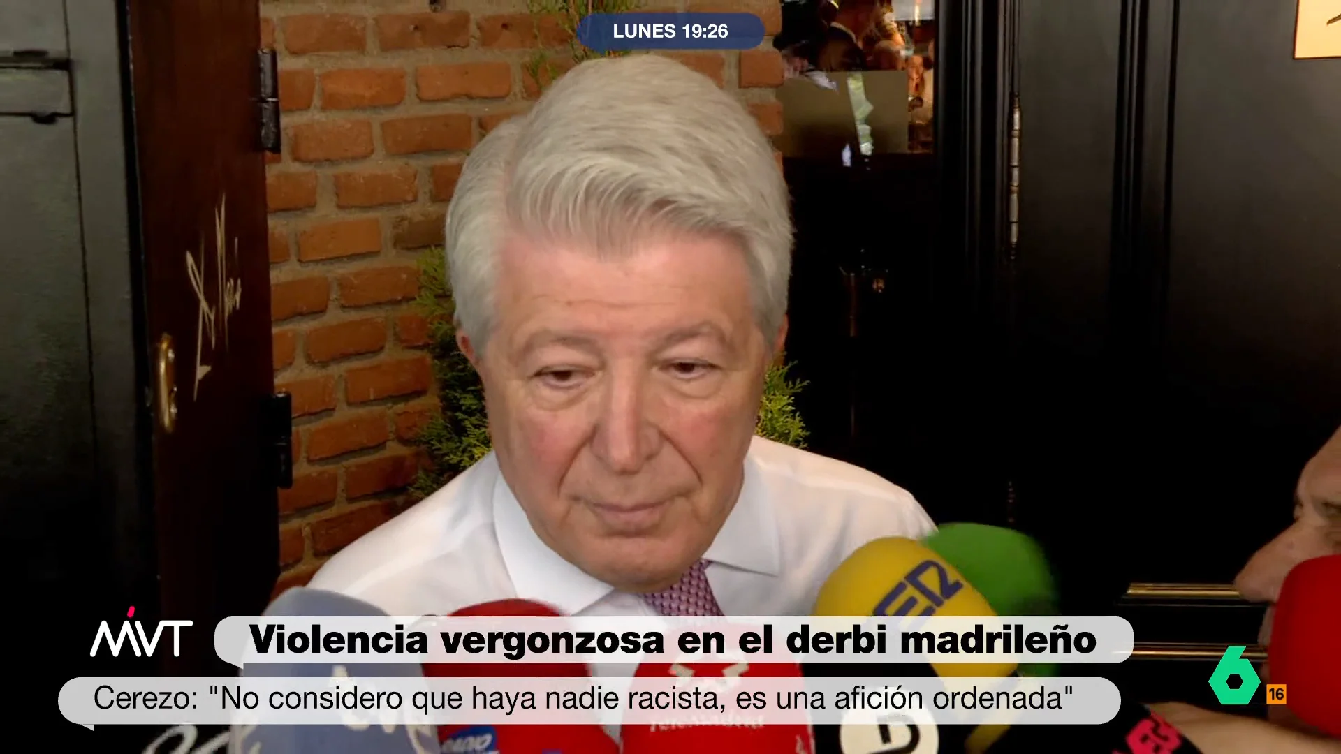 MVT Cerezo: "No considero racista a la afición del atleti, es ordenada"