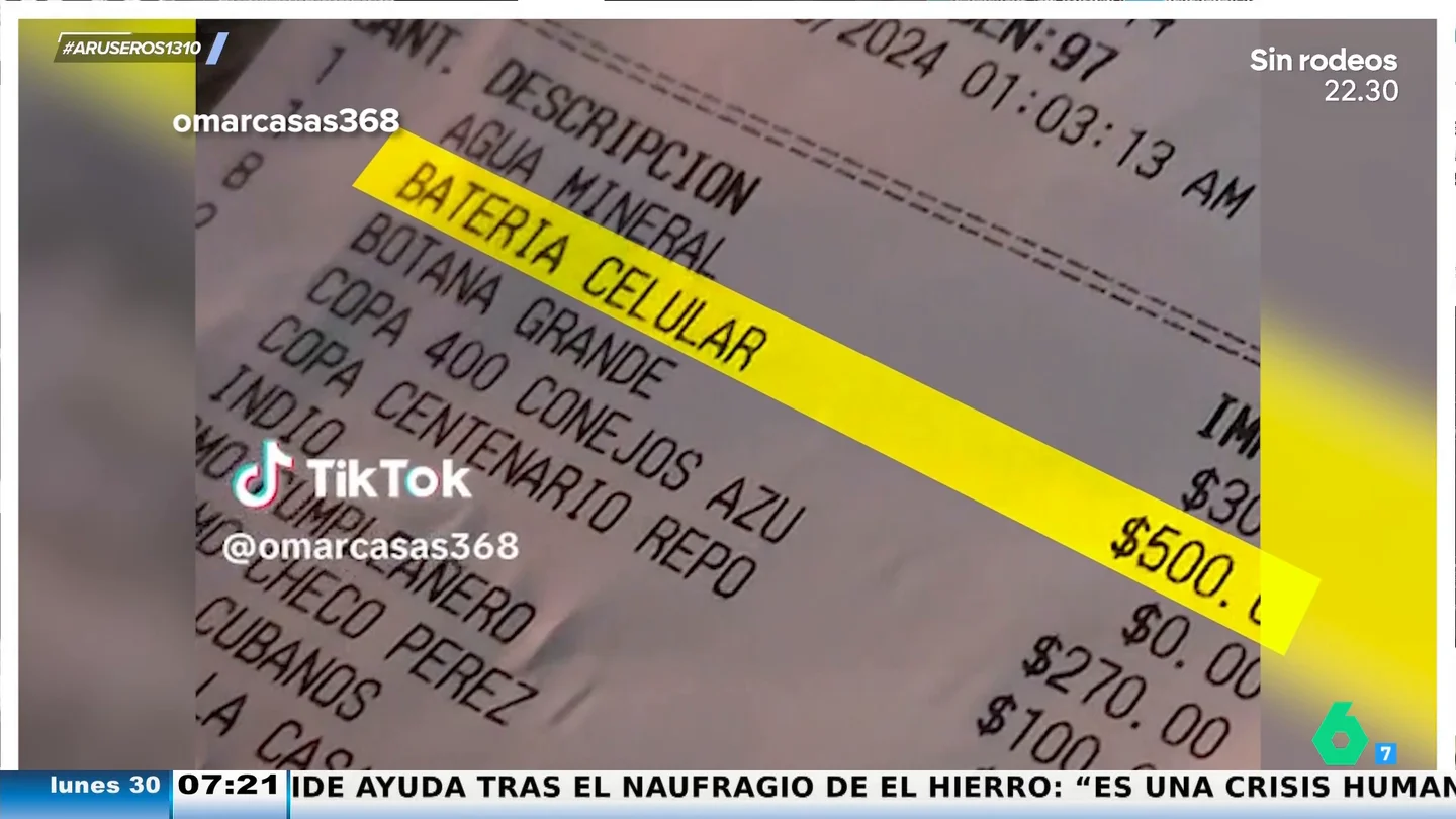 Un joven se viraliza al contar que le han cobrado 22 euros por cargar el teléfono en un restaurante Un joven se viraliza al contar que le han cobrado 22 euros por cargar el teléfono en un restaurante