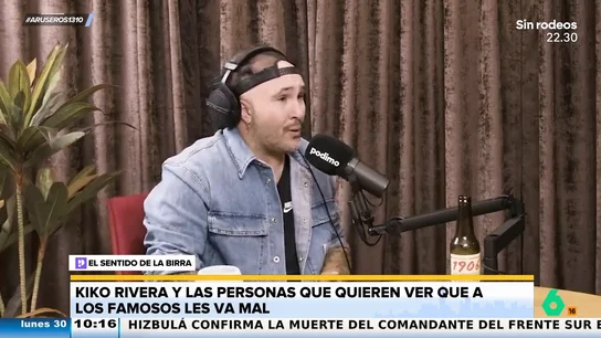 Kiko Rivera, a los que ven prensa del corazón para pensar que los famosos están peor: "Es un alivio tonto" Kiko Rivera, a los que ven prensa del corazón para pensar que los famosos están peor: "Es un alivio tonto"