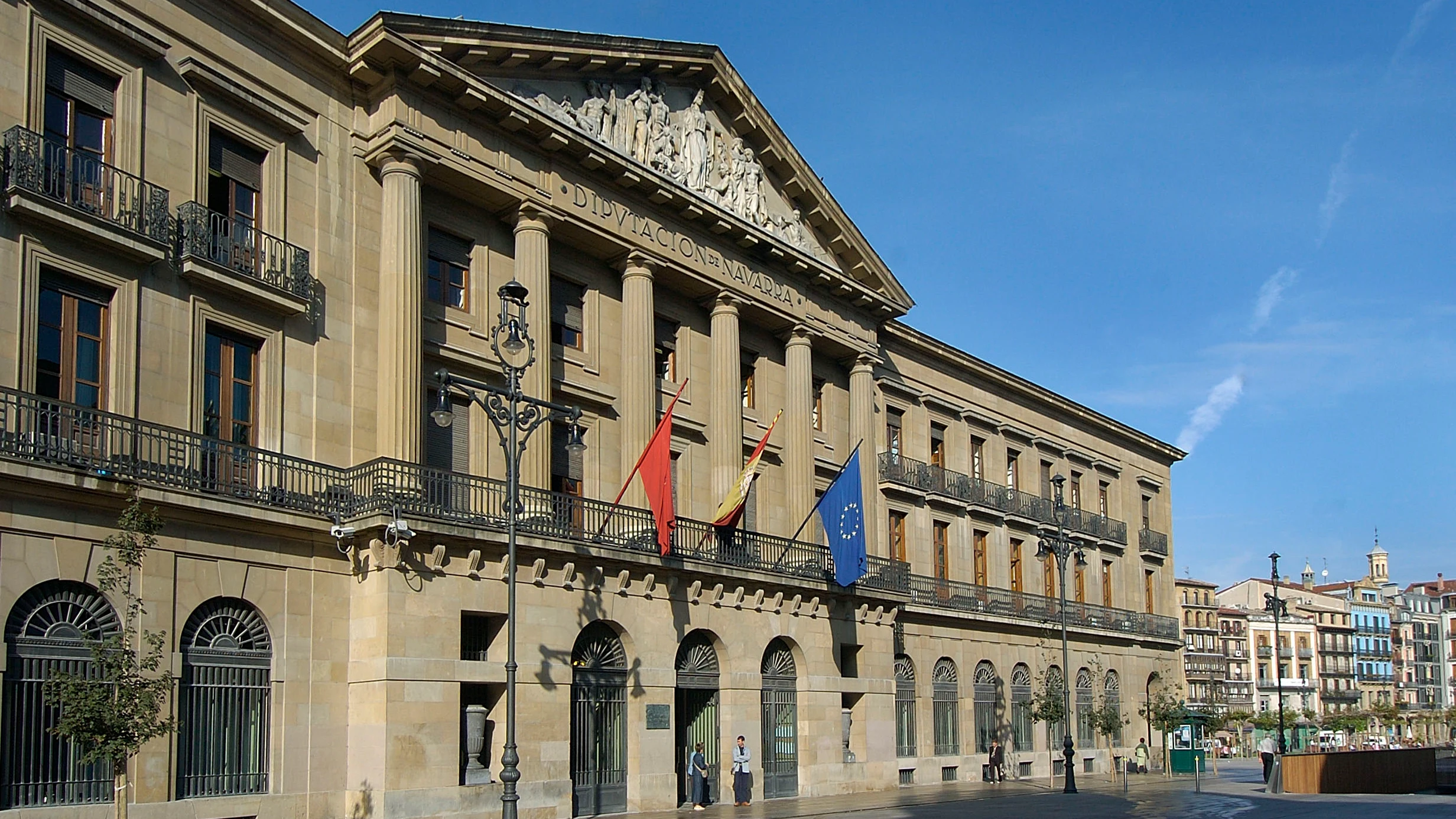 Fachada del Palacio de Gobierno de Navarra