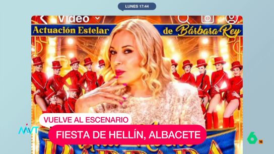 B&aacute;rbara Rey regresa a los escenarios de Hell&iacute;n en 'Una Noche B&aacute;rbara' en plena pol&eacute;mica por sus fotos bes&aacute;ndose con el em&eacute;rito