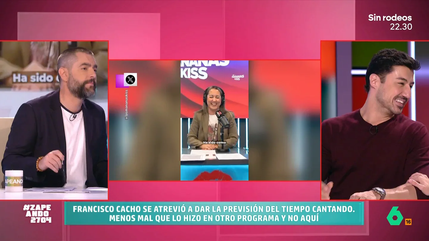 Francisco Cacho da la previsión meteorológica con una canción de Manu Tenorio: "De vez en cuando ser un meme está bien" Francisco Cacho da la previsión meteorológica con una canción de Manu Tenorio: "De vez en cuando ser un meme está bien"