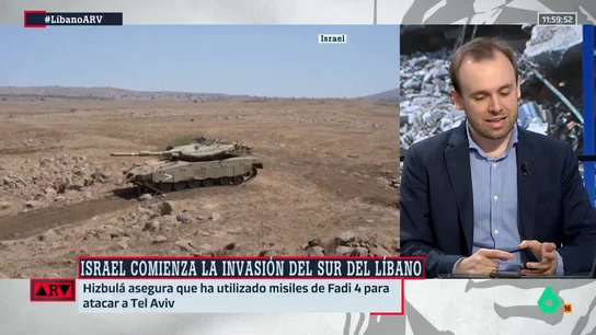 ARV - Yago Rodríguez explica cómo puede responder Hizbulá a la invasión de Israel en Líbano: "Su idea era poder infiltrarse a través de túneles" ARV - Yago Rodríguez explica cómo puede responder Hizbulá a la invasión de Israel en Líbano: "Su idea era poder infiltrarse a través de túneles"