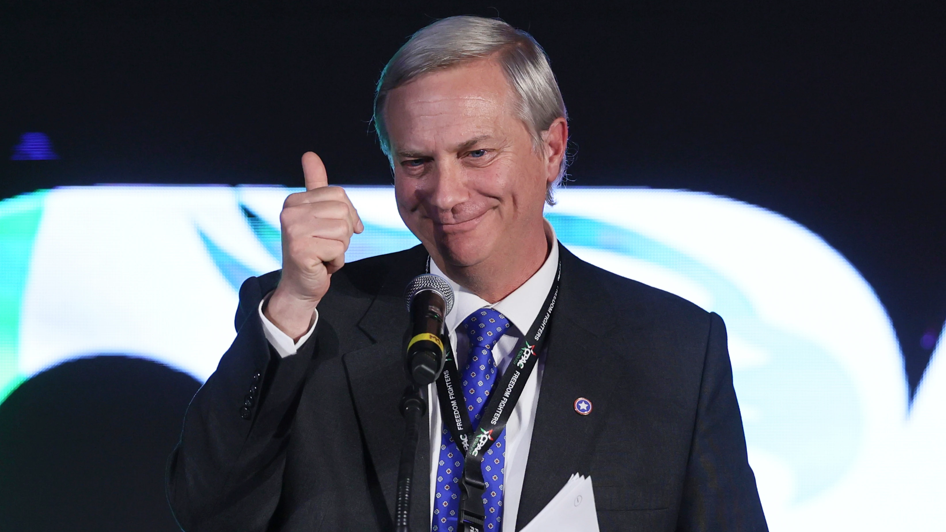 José Antonio Kast, presidente de la Red Política de Valores, durante la CPAC celebrada en México