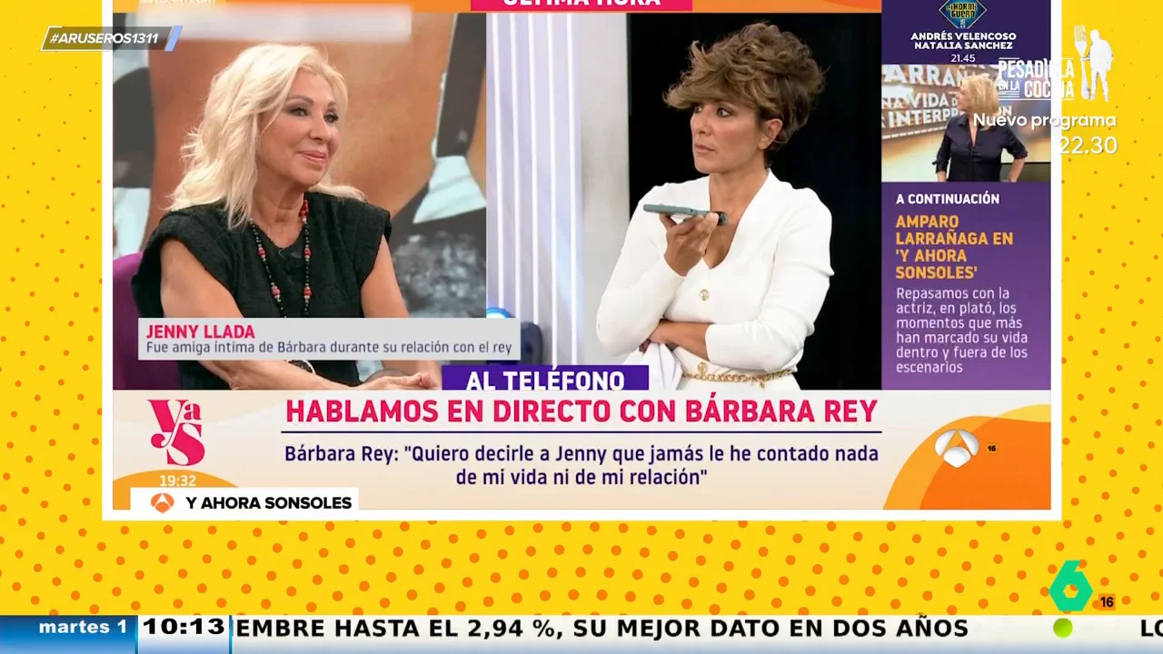 Bárbara Rey estalla contra Jenny Llada en pleno directo: "Te gusta mucho salir en televisión"