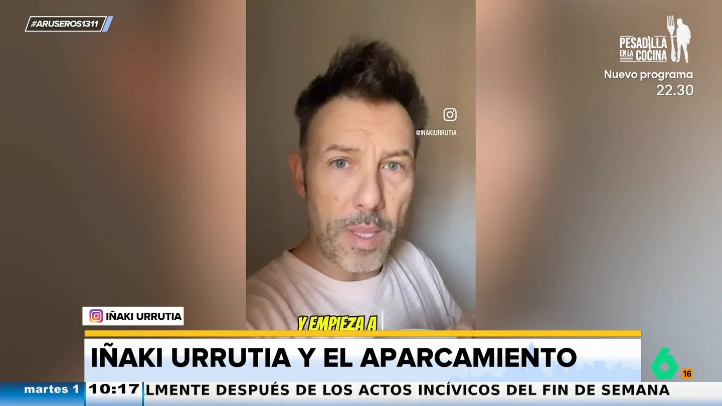 Iñaki Urrutia sobre encontrar plaza en los parkings: "He dado dos vueltas y te he visto dos veces, ¡vete ya!" Iñaki Urrutia sobre encontrar plaza en los parkings: "He dado dos vueltas y te he visto dos veces, ¡vete ya!"