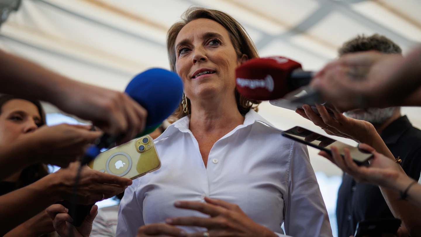 La secretaria general del PP, Cuca Gamarra, ofrece declaraciones a los medios, en la sede nacional del PP, a 4 de septiembre de 2024, en Madrid (España). La secretaria general del PP, Cuca Gamarra, ofrece declaraciones a los medios, en la sede nacional del PP, a 4 de septiembre de 2024, en Madrid (España).