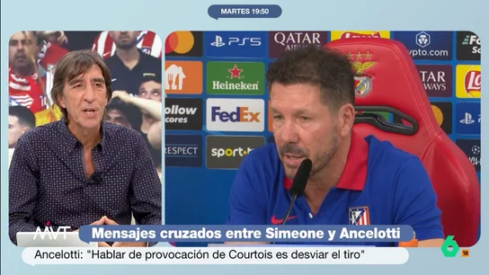 Benjamín Prado, sobre el Cholo: "Me da la impresión de que Simeone, si no fuese entrenador, sería un miembro del Frente Atlético" Benjamín Prado, sobre el Cholo: "Me da la impresión de que Simeone, si no fuese entrenador, sería un miembro del Frente Atlético"
