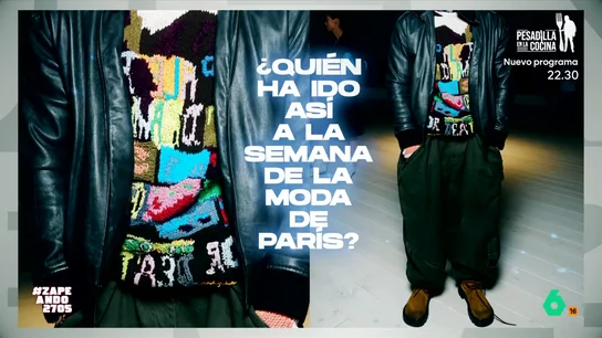 Los zapeadores alucinan con Daniel Craig en la Semana de la Moda de París: "Entiendo que Miki esté 'espantuflao'" El actor escogió un look bastante rompedor para acudir al desfile de la firma española Loewe. Su elección estilística no ha sido del gusto de los zapeadores aunque la estilista Natalia Ferviú no es de la misma opinión.