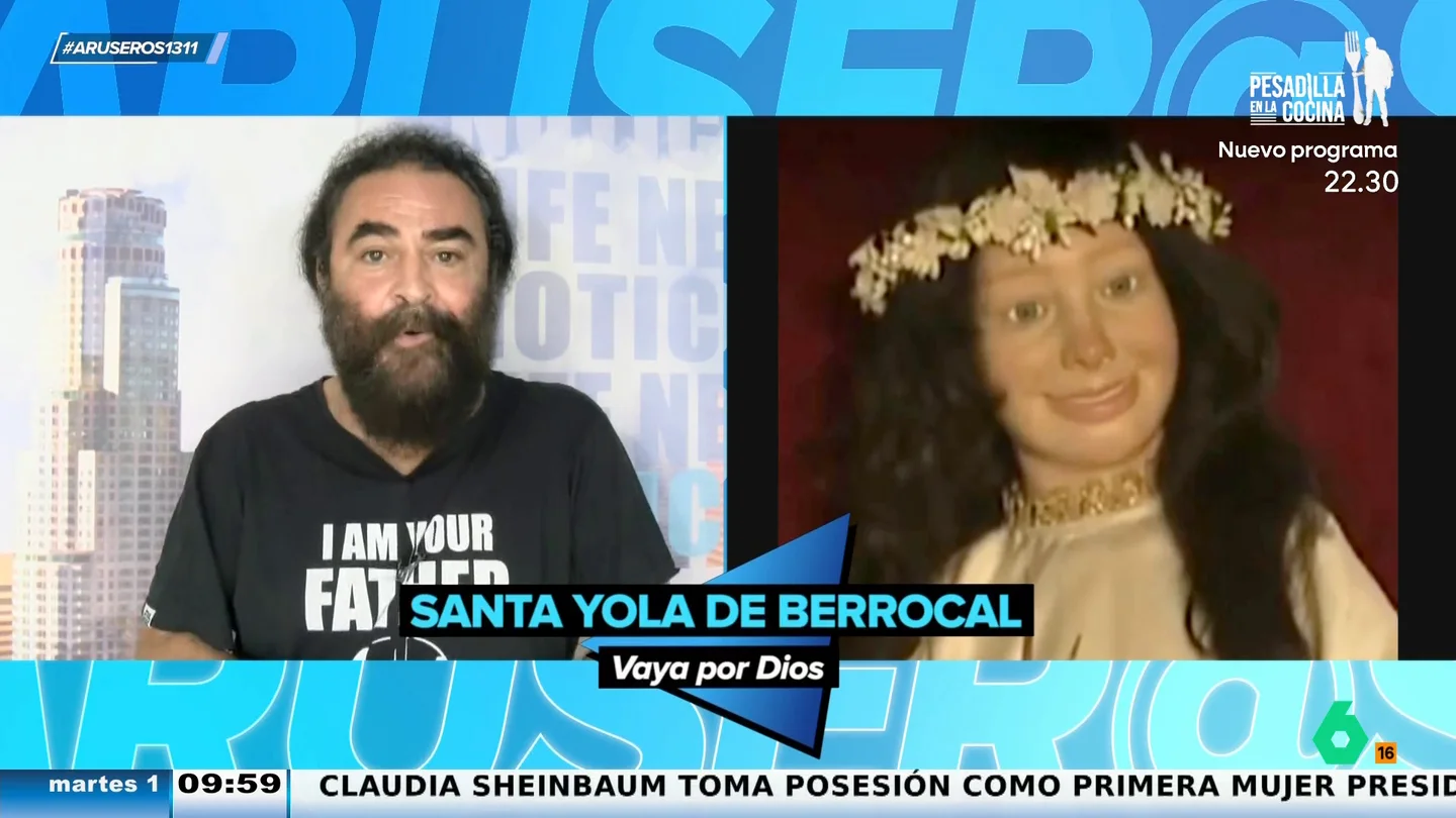 El Sevilla reacciona a la polémica santa de un pueblo gallego que dicen que se parece a Yola Berrocal o a Camilo Sesto El Sevilla reacciona a la polémica santa de un pueblo gallego que dicen que se parece a Yola Berrocal o a Camilo Sesto