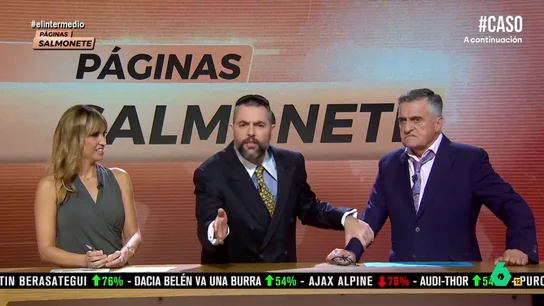 Dani Mateo, sobre el funcionario indemnizado con 150.000 euros por explotación laboral Las 'Páginas Salmonete' analizan el caso del funcionario indemnizado con 150.000 tras años haciendo el trabajo de tres personas. "Estaba cansado del chiste de '¿Está el abogado? ¿Qué abogado? El que tengo aquí explotado'", comenta Wyoming.