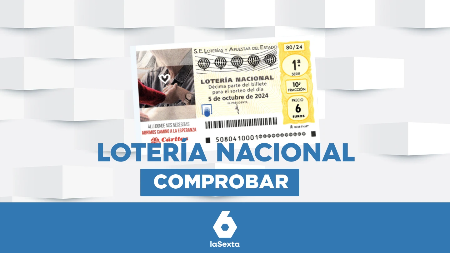Lotería Nacional | Comprobar el resultado del sorteo de hoy, sábado 5 de octubre de 2024 Lotería Nacional | Comprobar el resultado del sorteo de hoy, sábado 5 de octubre de 2024
