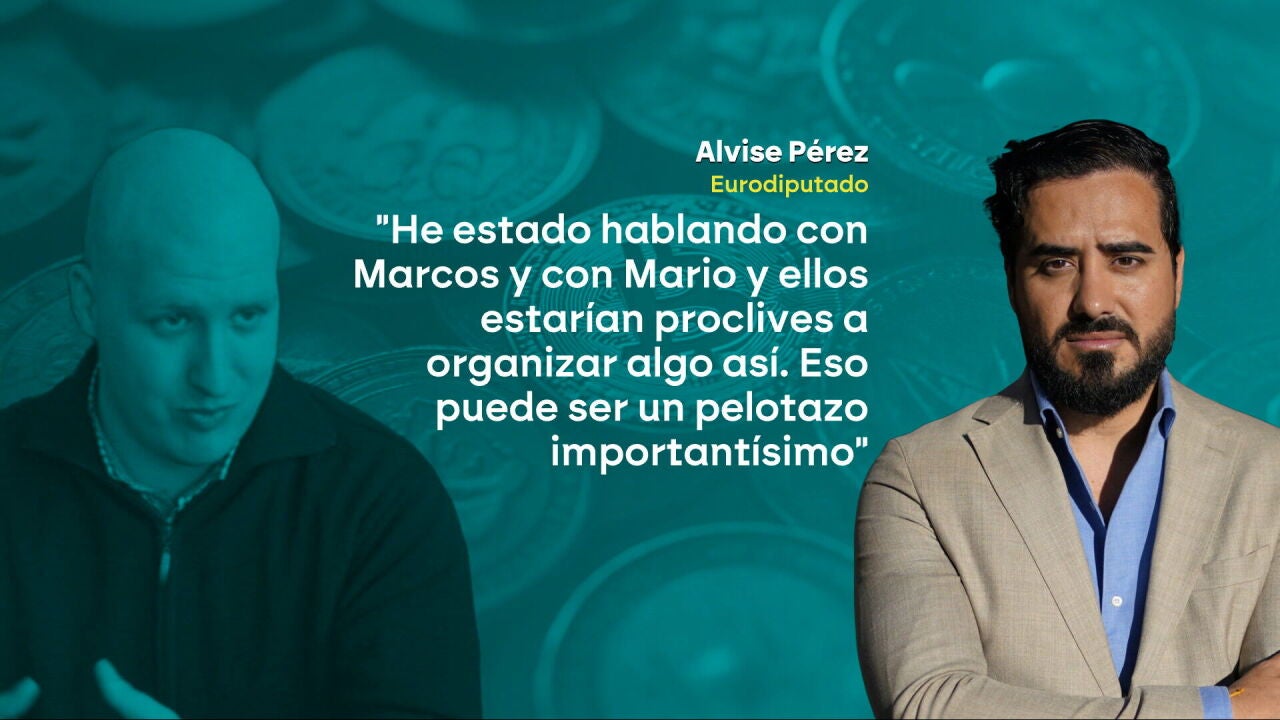Alvise ofreció a CryptoSpain un acto con Mario Conde y Marcos de Quinto:  