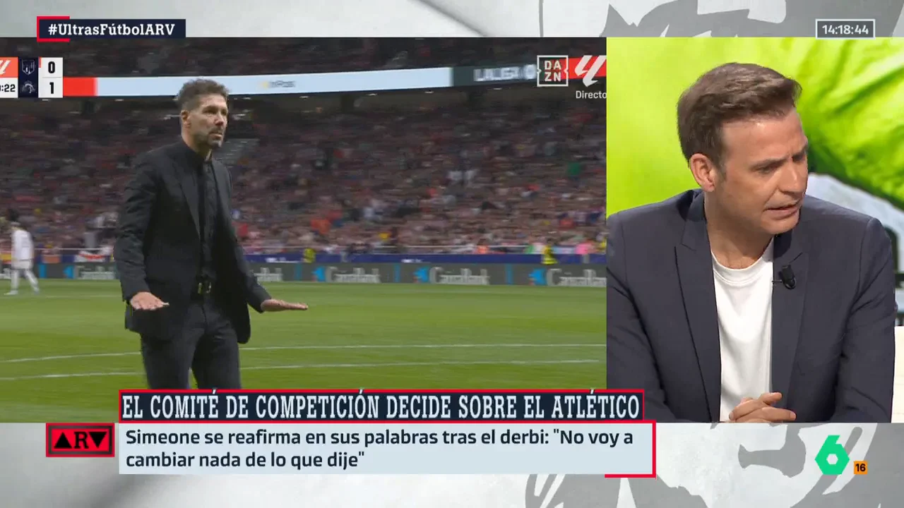 ARV-Pablo Pombo reacciona a las palabras de Simeone: "Que hable de provocadores con la carrera que ha tenido...