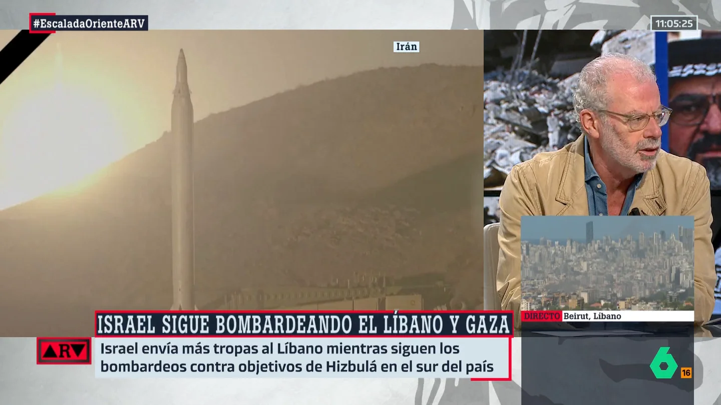ARV-Jesús Núñez analiza el ataque de Irán contra Israel: "Ha enviado un mensaje claro, no quiere una escalada" ARV-Jesús Núñez analiza el ataque de Irán contra Israel: "Ha enviado un mensaje claro, no quiere una escalada"