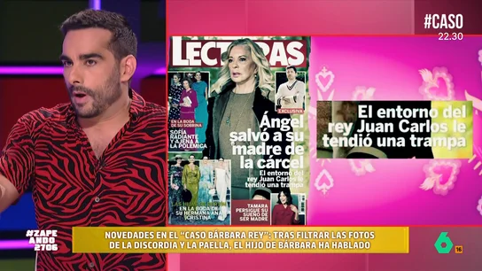 El hijo de Bárbara Rey desvela en una exclusiva que la salvó de la cárcel: "Esto ha pasado de serie turca a 'Prison Break'" El periodista Juan Sanguino repasa la exclusiva que ha concedido Ángel Cristo Jr., hijo de la vedette. Como cuenta, hizo unas escuchas cuando tenía 12 años le permitieron descubrir la trampa que le querían tender a su madre.