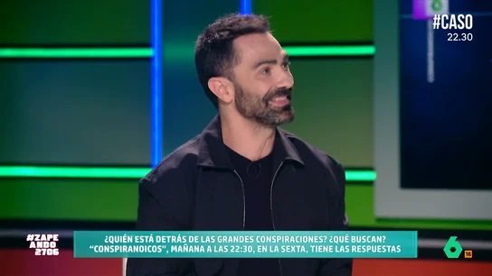 Jokin Castellón, sobre las conspiraciones: "Buscan extender el miedo y eso se hace por algún interés" Jokin Castellón explica que en ‘Conspiranoicos’ van a intentar "ver las conspiraciones que hay detrás de las conspiraciones", es decir, quién está detrás de las mismas y cuáles son sus intereses.