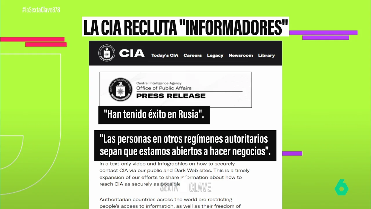 La CIA buscó y encontró rusos que querían ser espías, ahora busca informadores en China, Irán y Corea del Norte...¿Los encontrará?