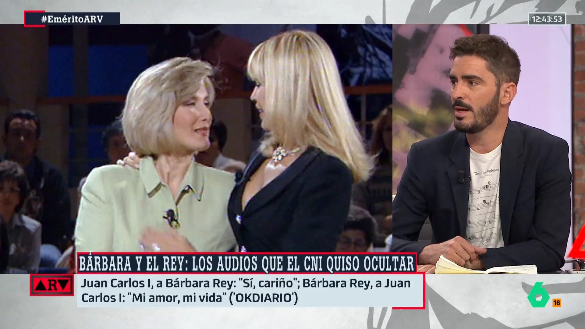 ARV-Juanma Lamet reacciona a los audios de Bárbara Rey sobre Juan Carlos I: "Lo guionizan para una serie y no nos lo creemos"