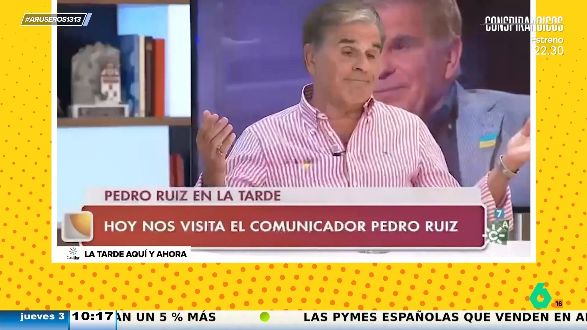 El 'dardo' de Juan y Medio a Pedro Ruiz en "el día del mayor": "Te veo como toda mi puñetera vida, ¡te tengo un asco!"