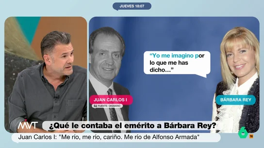 Iñaki López, sobre los audios del rey Juan Carlos sobre Armada: "Uno se pregunta por qué le agradece su lealtad y silencio" "Qué tiene exactamente que agradecer el rey emérito a Alfonso Armada", se pregunta Iñaki López en este vídeo de Más Vale Tarde, donde recuerda que este general "fue condenado a 30 años por golpista".