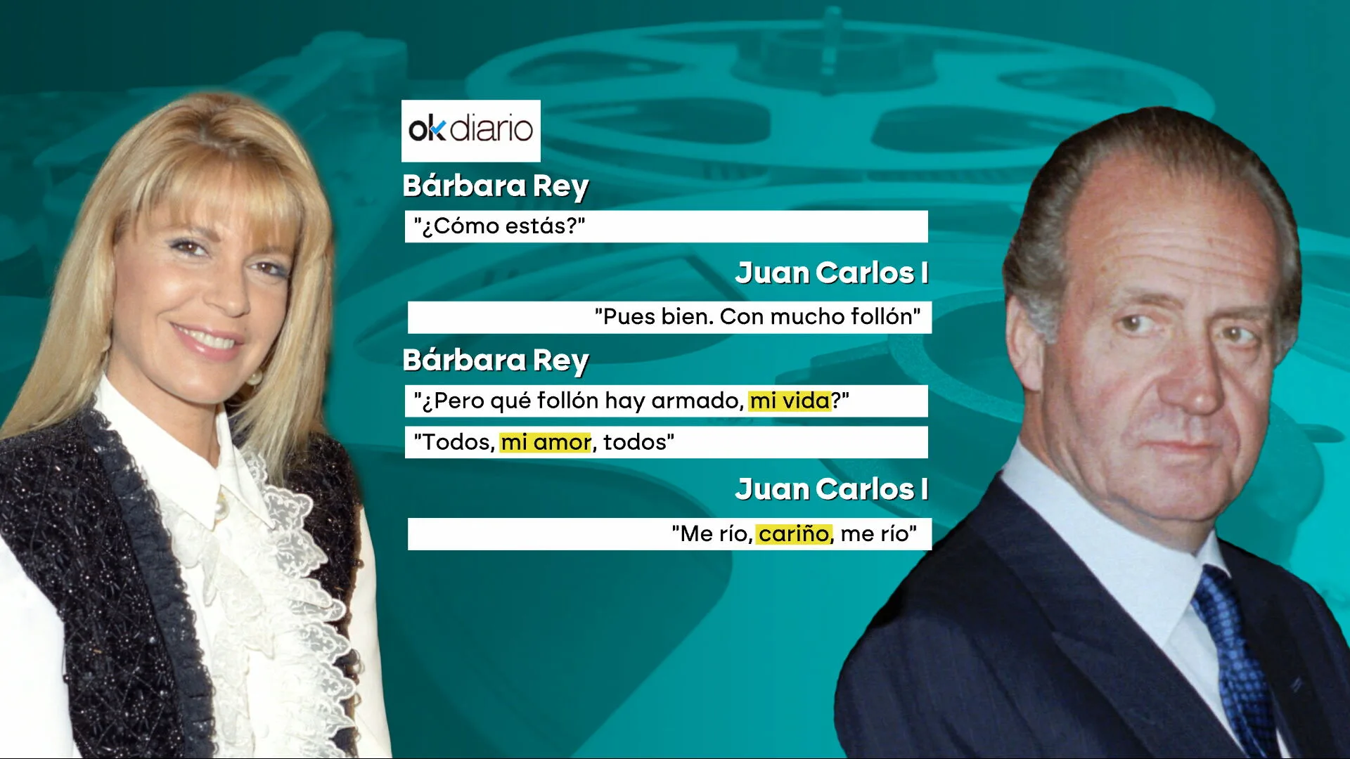 Audios del rey Juan Carlos I y Bárbara Rey