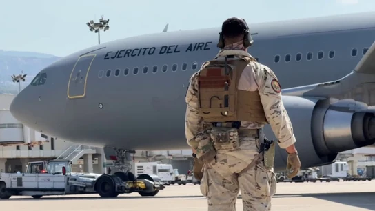 Uno de los aviones del Ejército del Aire Uno de los aviones del Ejército del Aire