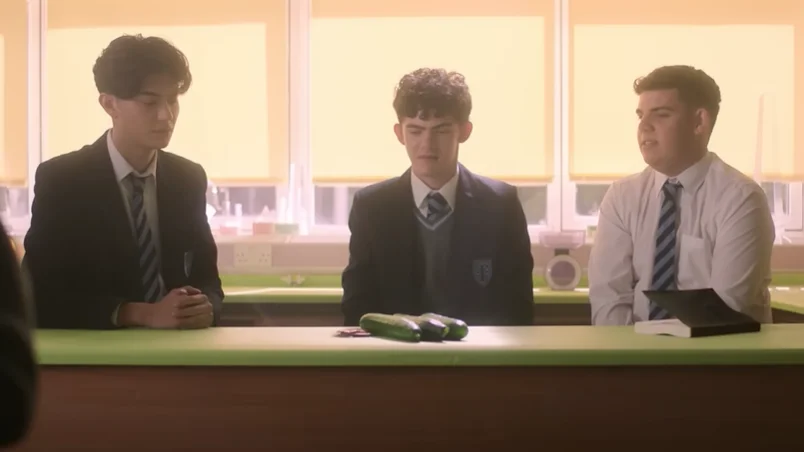 Escena de la temporada 3 de 'Heartstopper'. Escena de la temporada 3 de 'Heartstopper'.