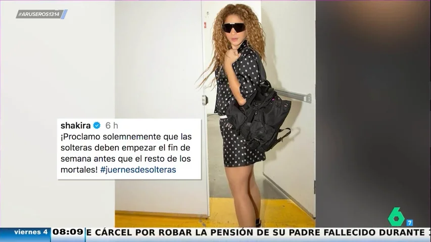 Alfonso Arús, sobre la idea de Shakira de que las solteras empiecen el fin de semana los jueves: "¿Para qué?"