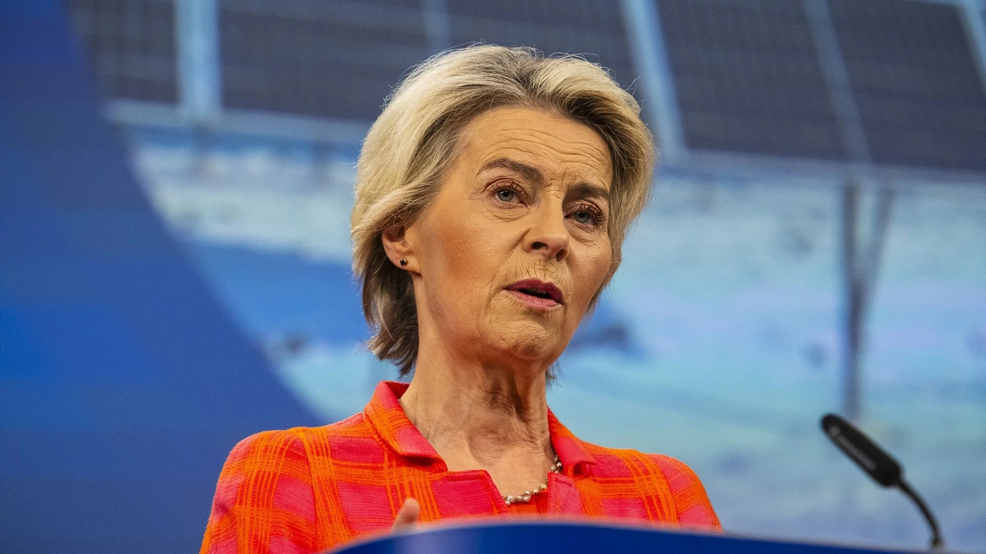 La presidenta de la Comisión Europea, Ursula Von der Leyen