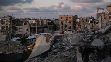 Edificios destruidos en el sur de Gaza a 29 de septiembre de 2024