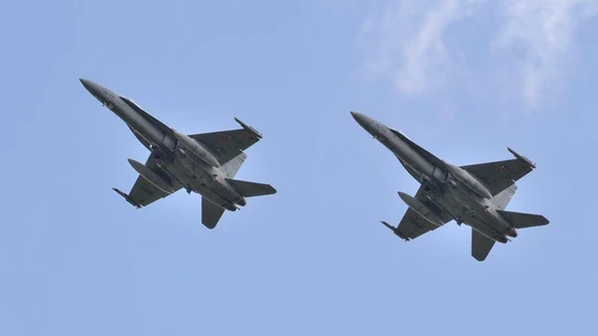 Aviones caza españoles F-18 del Ejército del Aire Aviones caza españoles F-18 del Ejército del Aire