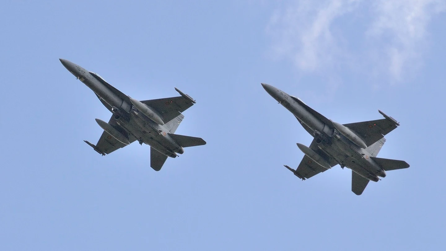 Aviones caza españoles F-18 del Ejército del Aire Aviones caza españoles F-18 del Ejército del Aire