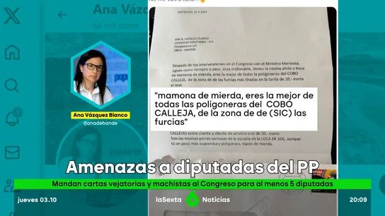 Cartas machistas contra el PP Cartas machistas contra el PP