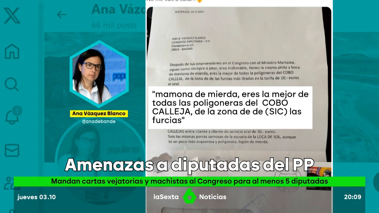 Cartas machistas contra el PP