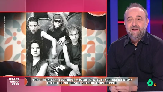 Iñaki de la Torre explica cómo fueron los comienzos de Héroes del Silencio: "Al principio eran Zumo de vidrio" El periodista explica que el grupo de Zaragoza participó en un concurso en Salamanca donde los fichó un productor de la multinacional EMI. "Aunque le parecieron unos pipiolos el tipo vio madera", explica Iñaki.