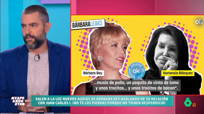 Dani Mateo valora el menú que iba a preparar Bárbara Rey a Juan Carlos I: "Eso es arroz con cosas"