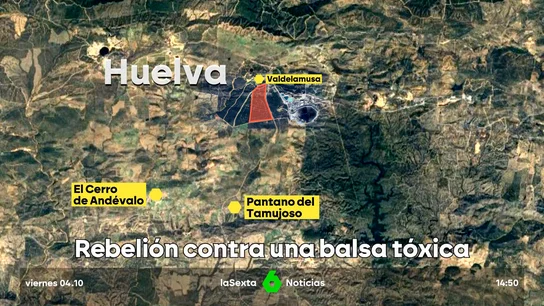 Los vecinos de Valdelamusa (Huelva) se movilizan contra la construcción de una balsa tóxica junto a sus casas Los vecinos de Valdelamusa (Huelva) se movilizan contra la construcción de una balsa tóxica junto a sus casas