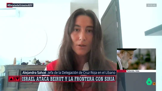 ARV-Alejandra Salvat, jefa de la Delegación de Cruz Roja en Líbano: "Vemos la rápida escalada de la violencia" ARV-Alejandra Salvat, jefa de la Delegación de Cruz Roja en Líbano: "Vemos la rápida escalada de la violencia"