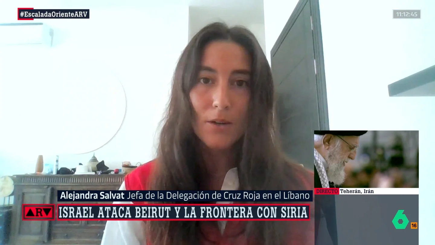 ARV-Alejandra Salvat, jefa de la Delegación de Cruz Roja en Líbano: "Vemos la rápida escalada de la violencia" ARV-Alejandra Salvat, jefa de la Delegación de Cruz Roja en Líbano: "Vemos la rápida escalada de la violencia"
