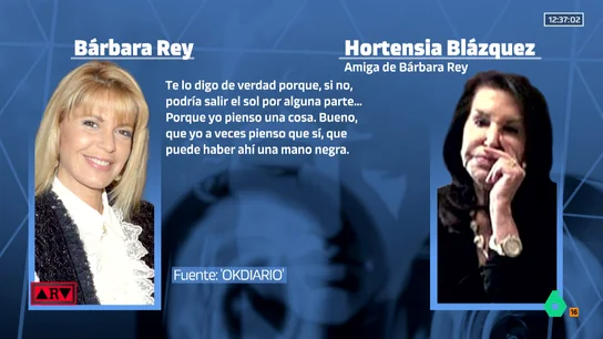 Los audios que dejarían entrever el chantaje de Bárbara Rey a Juan Carlos I: "El sol puede salir por alguna parte" Los audios que dejarían entrever el chantaje de Bárbara Rey a Juan Carlos I: "El sol puede salir por alguna parte"
