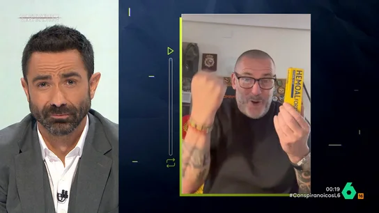 Joaquín Castellón responde a Dani Desokupa tras amenazar con un Hemoal y "el puño" El 'youtuber' de extrema derecha, Roma Gallardo, iniciaba una campaña de descrédito hacia Joaquín Castellón y 'Conspiranoicos' a la que se ha unido Dani Desokupa. La irónica reacción del presentador, en este vídeo.