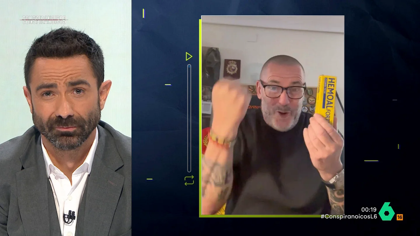 Joaquín Castellón responde a Dani Desokupa tras amenazar con un Hemoal y "el puño" El 'youtuber' de extrema derecha, Roma Gallardo, iniciaba una campaña de descrédito hacia Joaquín Castellón y 'Conspiranoicos' a la que se ha unido Dani Desokupa. La irónica reacción del presentador, en este vídeo.