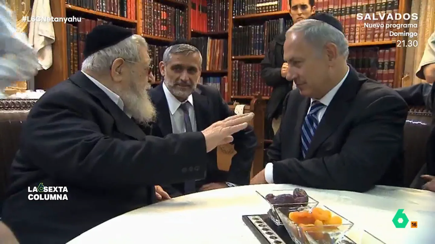 "Netanyahu se ve a sí mismo como un mesías": así se apoya en la Biblia para justificar la expansión de Israel laSexta Columna analiza el lado más religioso de Benjamín Netanyahu y cómo ha transformado el fanatismo en estrategia política, haciendo referencia a la espada de David o considerando que su expansión está legitimada por la Biblia.