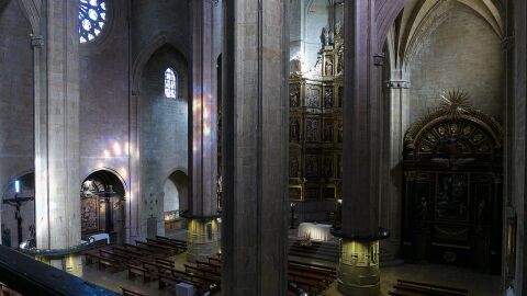 Interior de la Iglesia de San Vicente Mártir de San Sebastián