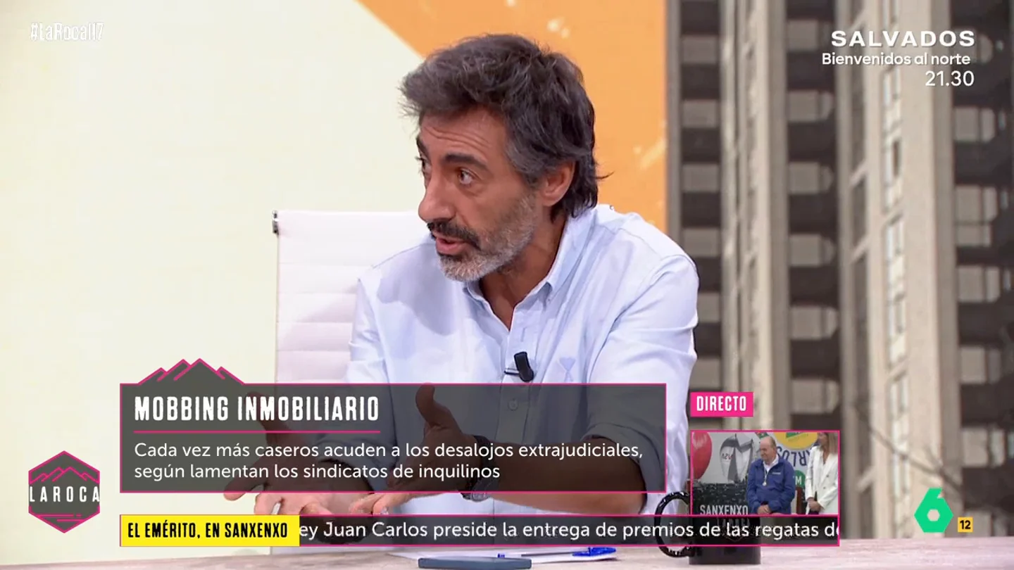Juan del Val en contra de las empresas de desalojo extrajudiciales: "Están llenas de porteros de discoteca" Juan del Val en contra de las empresas de desalojo extrajudiciales: "Están llenas de porteros de discoteca"