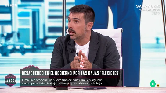 Ramón Espinar, sobre la propuesta de baja 'flexible' de Elma Saiz: "La bajas en este país las dan los médicos, no te las coges tú" Ramón Espinar, sobre la propuesta de baja 'flexible' de Elma Saiz: "La bajas en este país las dan los médicos, no te las coges tú"